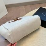 Prada Large Linen Blend Tote Bag - Image 5