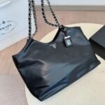 Prada Soft Calf Chain Tote Bag - Image 7