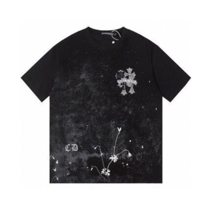 T-shirt Chrome Hearts Floral Graphic Black