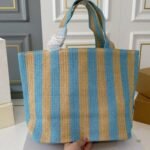 Prada Raffia Logo Tote Bag - Image 2