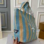 Prada Raffia Logo Tote Bag - Image 3