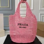Prada Raffia Tote Bag - Image 2
