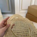 Prada Raffia Tote Bag - Image 10
