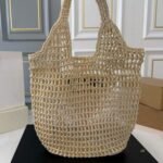 Prada Raffia Tote Bag - Image 12