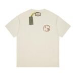 T-shirt Gucci Distressed Logo Beige
