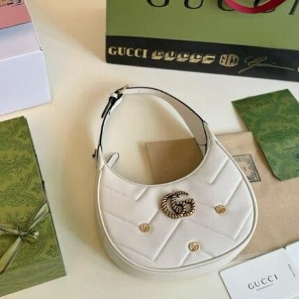 Gucci Marmont GG Half Moon Bag