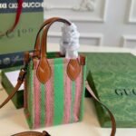 Gucci Straw Mini Shoulder Bag - Image 5
