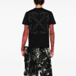 T-shirt Off-White Embroidered Logo Print Black - Image 3