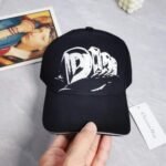 Cap Dior Black Adjustable Logo - Image 7