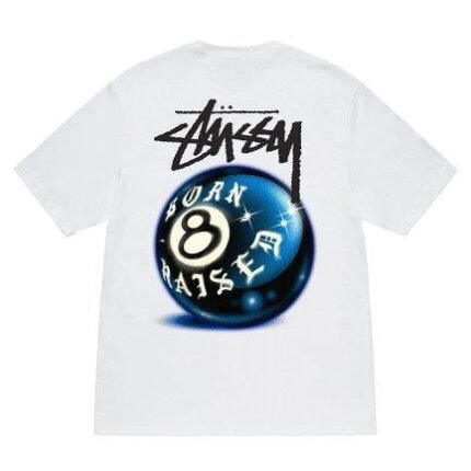 T-shirt Stussy x Born X Raised 8 Ball