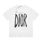 T-shirt Dior Black Graphic Logo Couture - Image 2