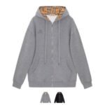 Burberry Embroidered King Logo Zip-Up Hoodie - Image 8