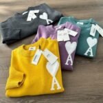 Sweater Ami Paris Ami de Coeur crew neck - Image 7