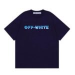 T-shirt Off-White Blue Arrows Logo - Image 3