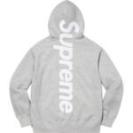 Hoodie Supreme satin-appliqué “Grey” - Image 2