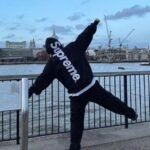 Hoodie Supreme satin-appliqué “Grey” - Image 9