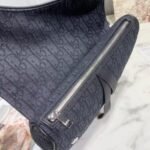 Bag Dior Oblique Black Canvas - Image 8