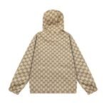 Jacket Windbreaker Gucci Monogram Beige Brown - Image 5
