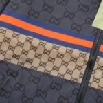 Jacket Windbreaker Gucci Monogram Beige Brown - Image 8