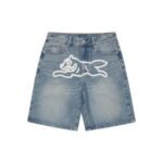 Shorts Ice Cream Running Dog Denim Shorts
