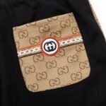 Shorts Gucci Black Monogram Side-Pocket - Image 5