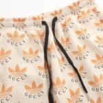 Set Gucci x Adidas Trefoil Beige Shirt and Shorts - Image 7