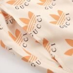 Set Gucci x Adidas Trefoil Beige Shirt and Shorts - Image 12