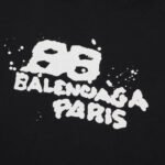 Balenciaga Paris Graffiti Logo Hoodie Black - Image 4