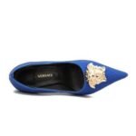 Versace Medusa Decollete Studded Pointed Toe Pump - Image 10