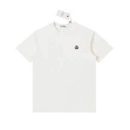 T-shirt Moncler Logo Patch Cotton