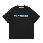 T-shirt Off-White Blue Arrows Logo