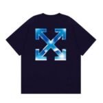 T-shirt Off-White Blue Arrows Logo - Image 6