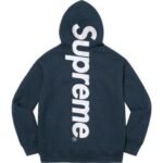 Hoodie Supreme satin-appliqué “Grey” - Image 4