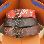 Belt Louis Vuitton x Supreme Monogram