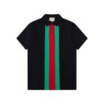 Polo Gucci Vertical Stripe Logo