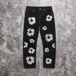 Denim Tears x Levi’s Cotton Wreath Jeans Black - Image 2