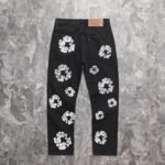 Denim Tears x Levi’s Cotton Wreath Jeans Black - Image 4