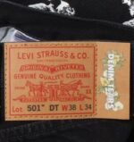 Denim Tears x Levi’s Cotton Wreath Jeans Black - Image 8