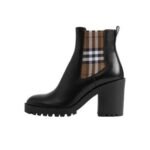 Burberry Checkered Panel Ankle Boots