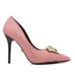 Versace Medusa Decollete Studded Pointed Toe Pump - Image 15
