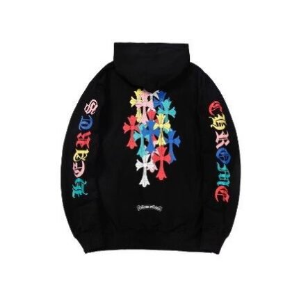 Hoodie Chrome Hearts Colorful Crosses Design