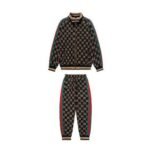Set Tracksuit Gucci GG Monogram Black