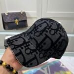 Cap Dior Black Monogram Adjustable - Image 2