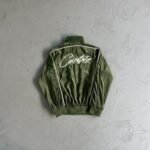 Tracksuit Corteiz Velour Green with White Logo - Image 5