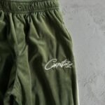 Tracksuit Corteiz Velour Green with White Logo - Image 7