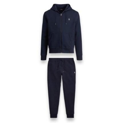 Ralph Lauren Zip Up Hooded Full Tracksuit Navy Blue
