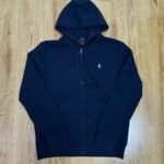 Ralph Lauren Zip Up Hooded Full Tracksuit Navy Blue - Image 2
