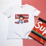 T-shirt Supreme Goku White Graphic - Image 4