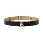 Belt Burberry Black Gold TB Plaque - Image 2