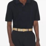 Belt Burberry Black Gold TB Plaque - Image 4